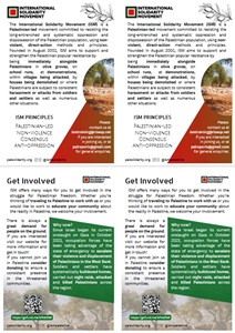 Flygblad: Engagera dig fr Palestina